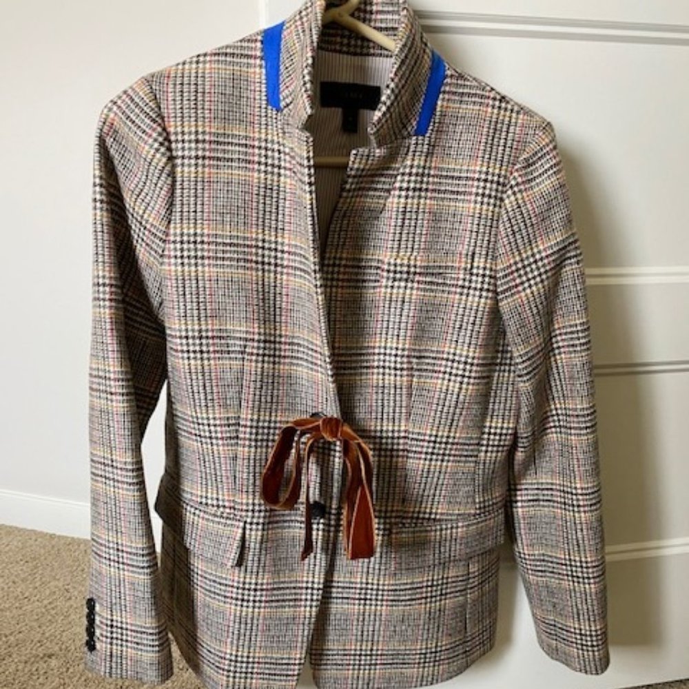 J Crew Plaid Blazer Size 8